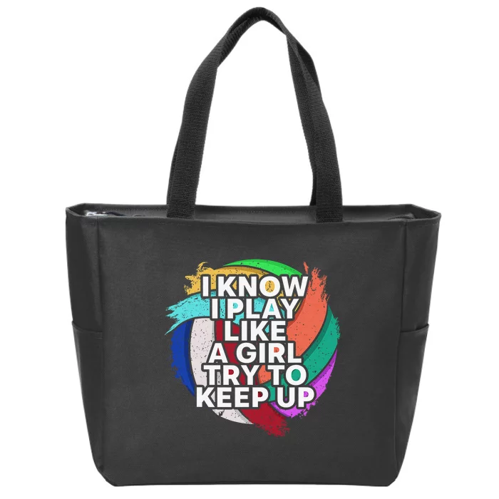 Volleyball Beach Volleyball Player Gift Zip Tote Bag