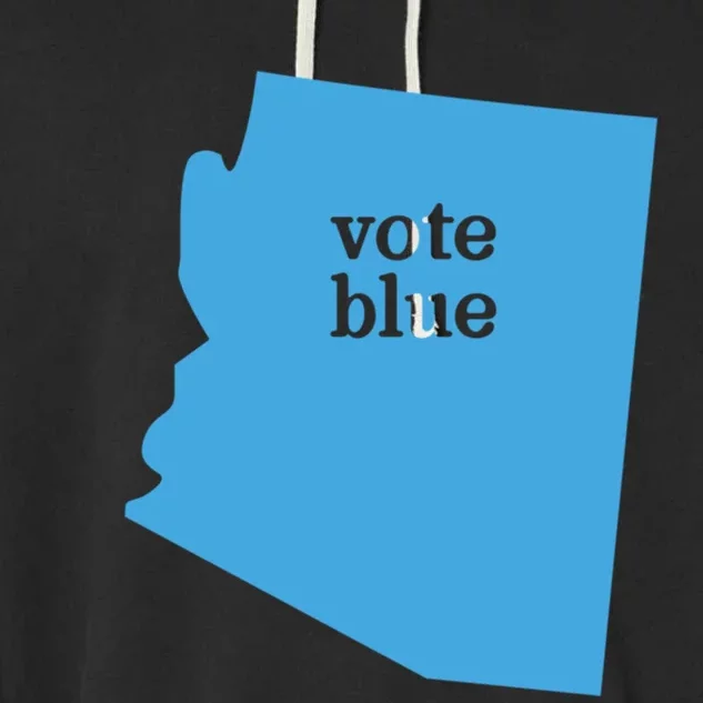 Vote Blue Voting Democratic Arizona Cute Gift Garment-Dyed Fleece Hoodie