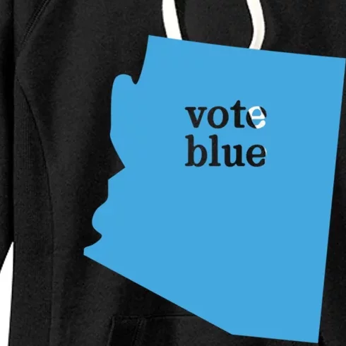 Vote Blue Voting Democratic Arizona Cute Gift Women's Fleece Hoodie