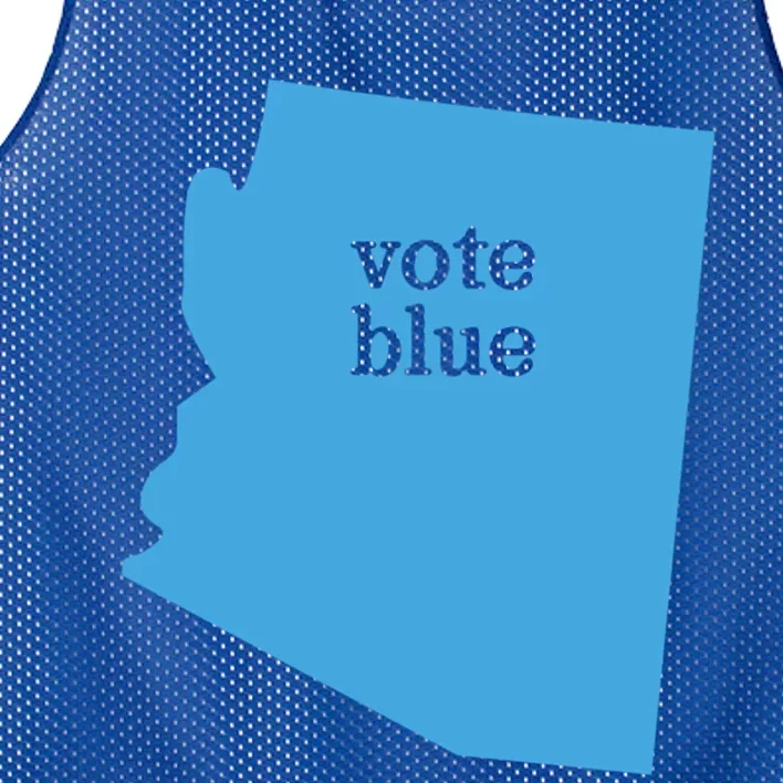 Vote Blue Voting Democratic Arizona Cute Gift Mesh Reversible Basketball Jersey Tank