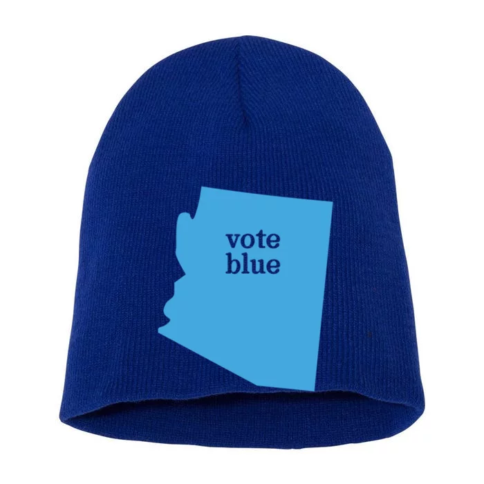 Vote Blue Voting Democratic Arizona Cute Gift Short Acrylic Beanie