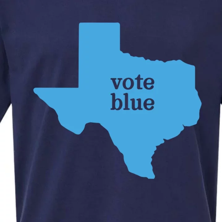 Vote Blue Voting Democratic Texas Gift Sueded Cloud Jersey T-Shirt