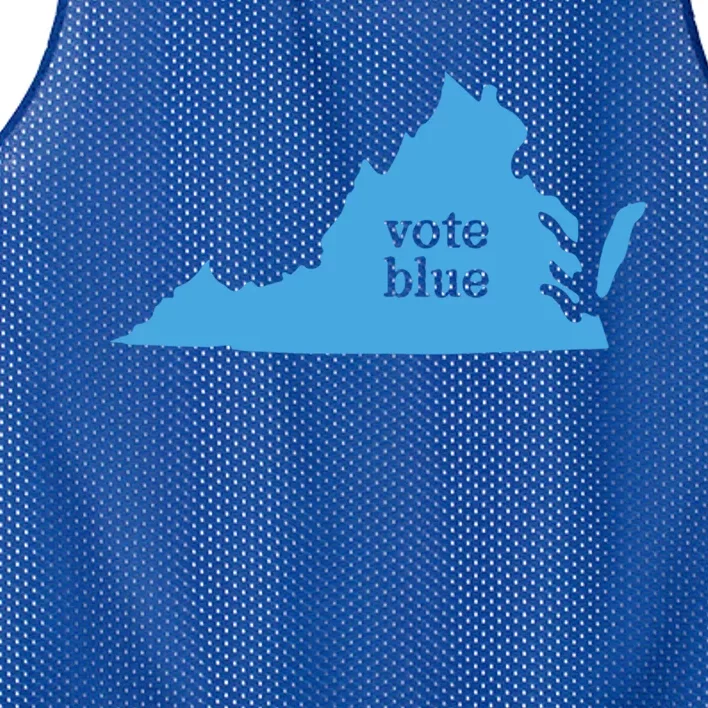 Vote Blue Voting Democratic Virginia Meaningful Gift Mesh Reversible Basketball Jersey Tank