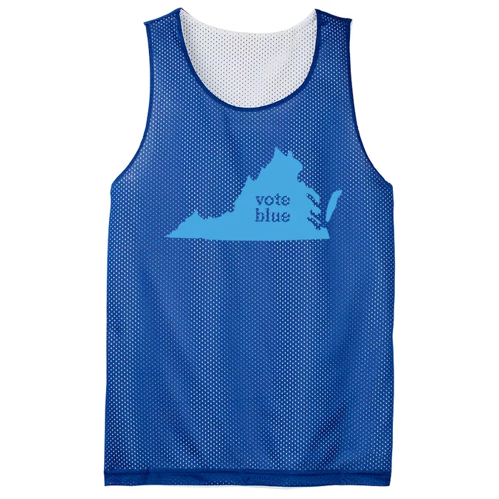 Vote Blue Voting Democratic Virginia Meaningful Gift Mesh Reversible Basketball Jersey Tank