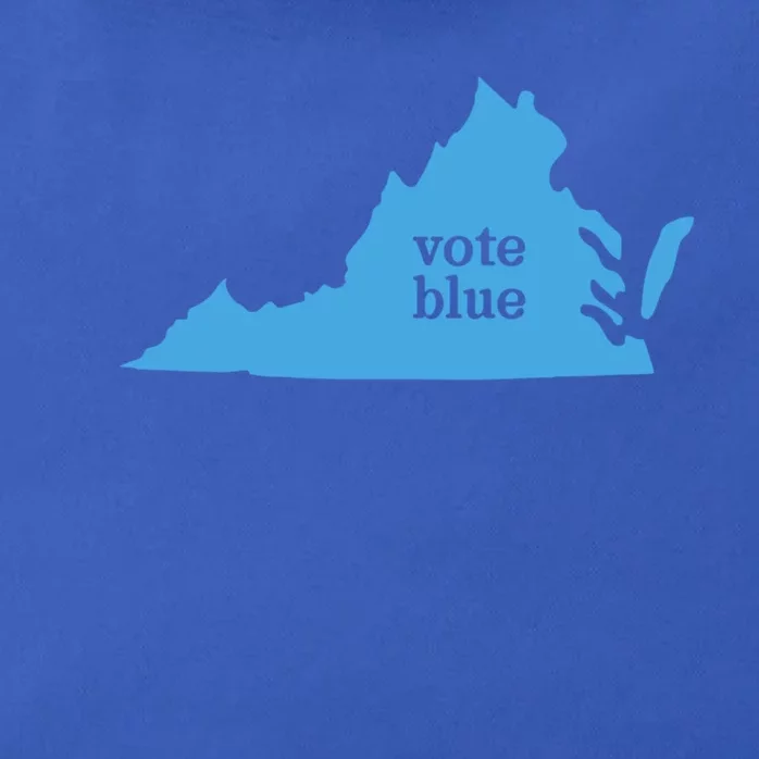 Vote Blue Voting Democratic Virginia Meaningful Gift Zip Tote Bag