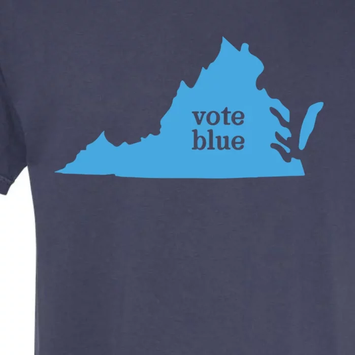 Vote Blue Voting Democratic Virginia Meaningful Gift Garment-Dyed Heavyweight T-Shirt