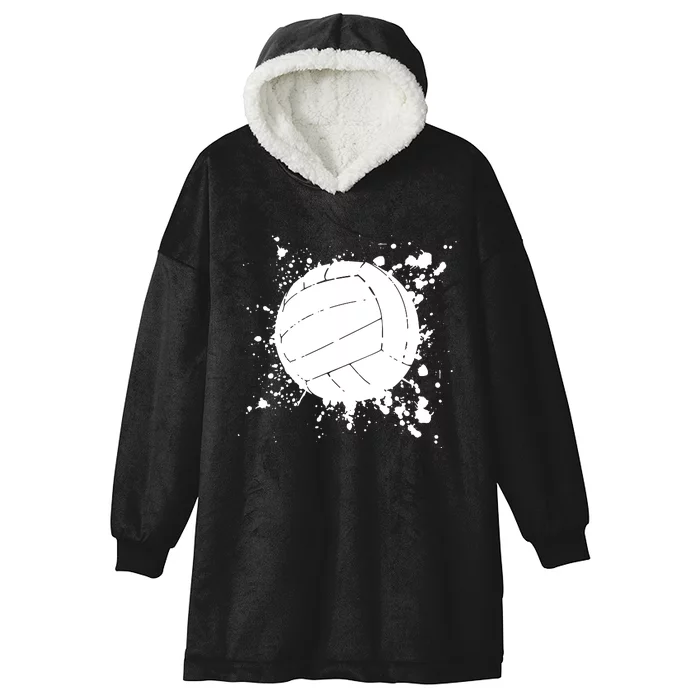 Volleyball Beach Volleyball Player Gift Hooded Wearable Blanket