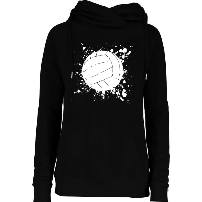 Volleyball Beach Volleyball Player Gift Womens Funnel Neck Pullover Hood