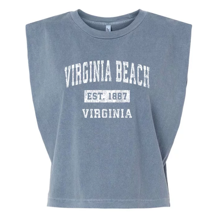 Virginia Beach Virginia Va Vintage Sports Garment-Dyed Women's Muscle Tee