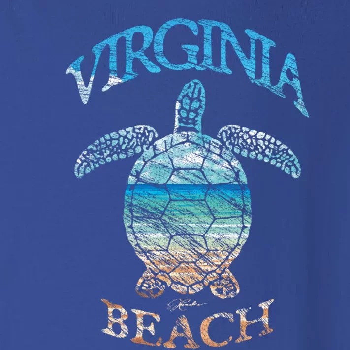 Virginia Beach Va Beach In The Sea Turtle Gift Toddler Long Sleeve Shirt