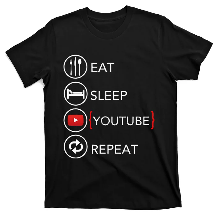 Video Blogger Vlogger Like Subscribe Podcaster T-Shirt