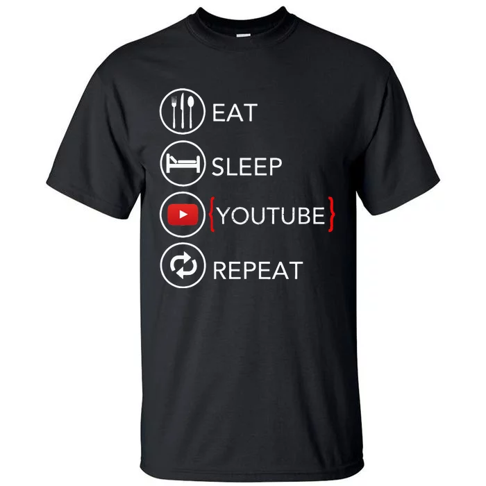 Video Blogger Vlogger Like Subscribe Podcaster Tall T-Shirt