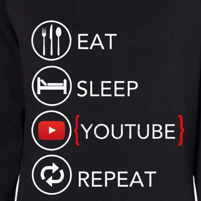 Video Blogger Vlogger Like Subscribe Podcaster Womens California Wash Sweatshirt