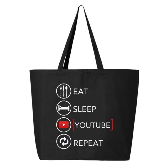 Video Blogger Vlogger Like Subscribe Podcaster 25L Jumbo Tote