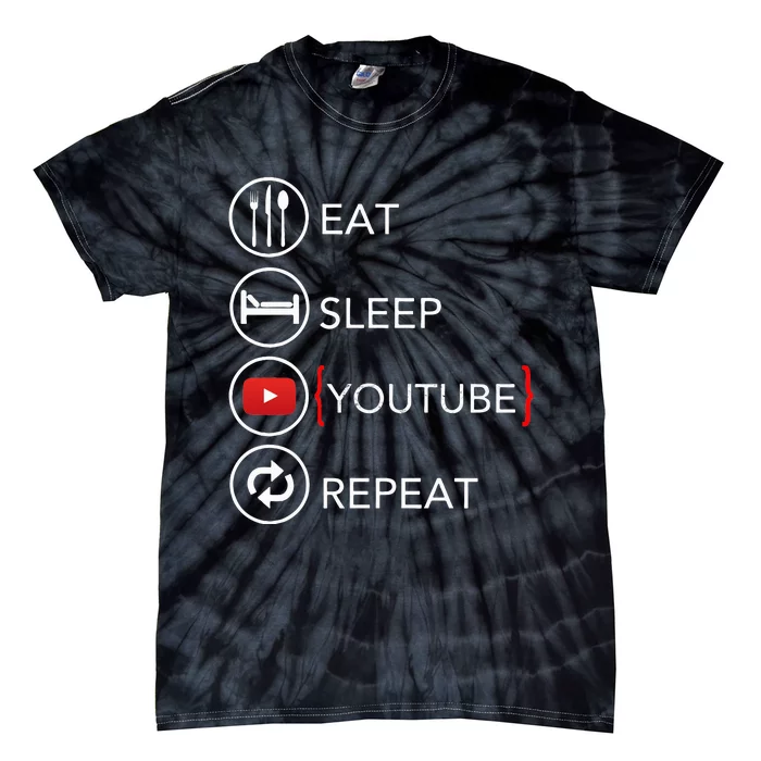 Video Blogger Vlogger Like Subscribe Podcaster Tie-Dye T-Shirt