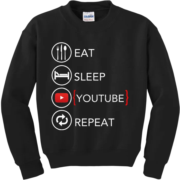 Video Blogger Vlogger Like Subscribe Podcaster Kids Sweatshirt