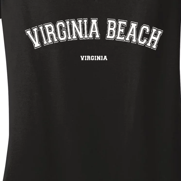 Virginia Beach Virginia Women's V-Neck T-Shirt