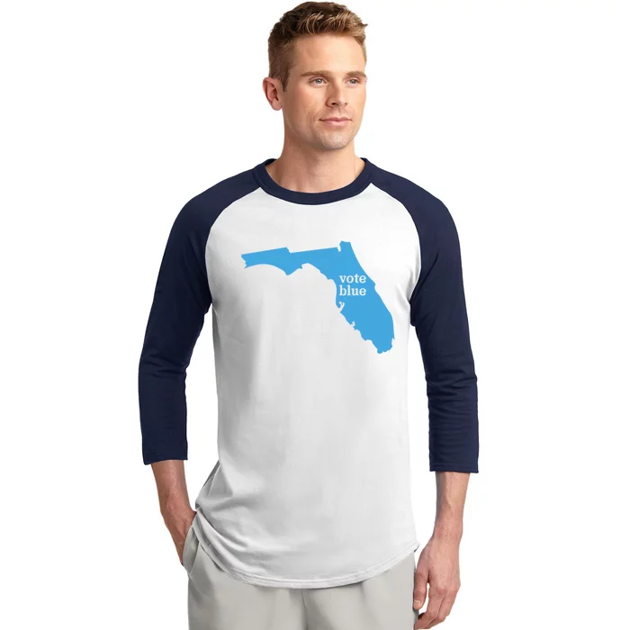 Vote Blue Voting Democratic Florida Cute Gift Baseball Sleeve Shirt