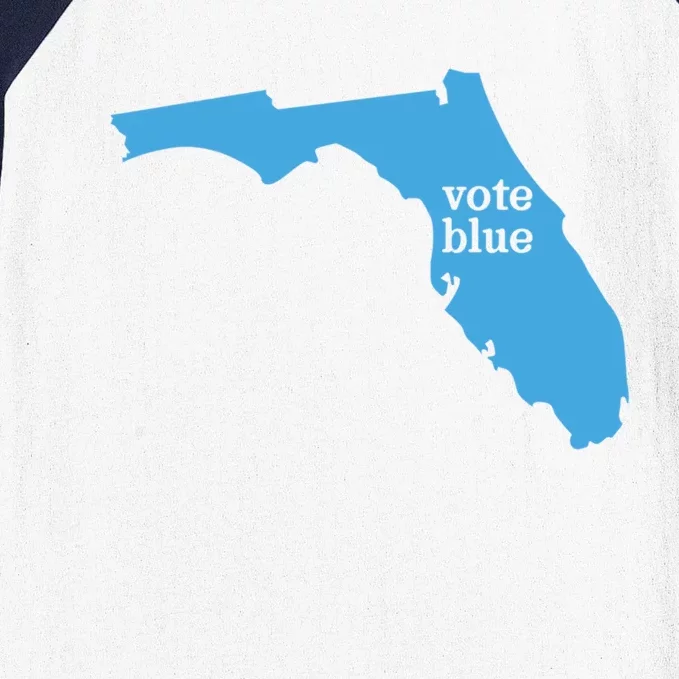 Vote Blue Voting Democratic Florida Cute Gift Baseball Sleeve Shirt