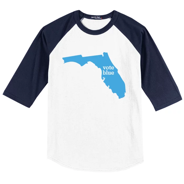 Vote Blue Voting Democratic Florida Cute Gift Baseball Sleeve Shirt