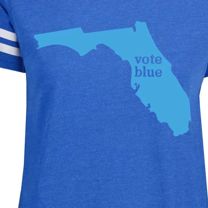 Vote Blue Voting Democratic Florida Cute Gift Enza Ladies Jersey Football T-Shirt