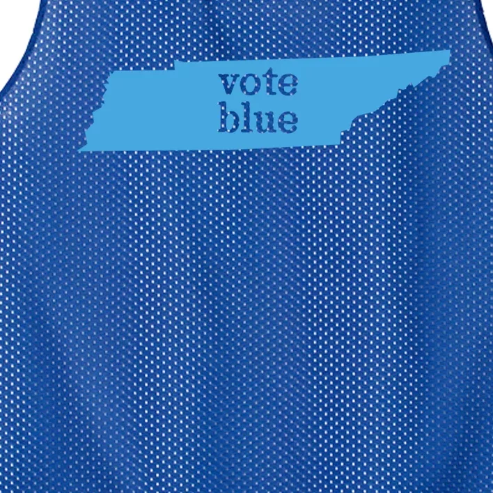 Vote Blue Voting Democratic Tennessee Cool Gift Mesh Reversible Basketball Jersey Tank