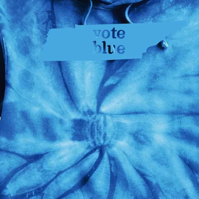 Vote Blue Voting Democratic Tennessee Cool Gift Tie Dye Hoodie