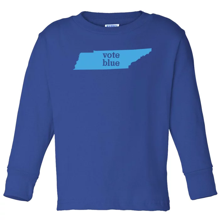 Vote Blue Voting Democratic Tennessee Cool Gift Toddler Long Sleeve Shirt