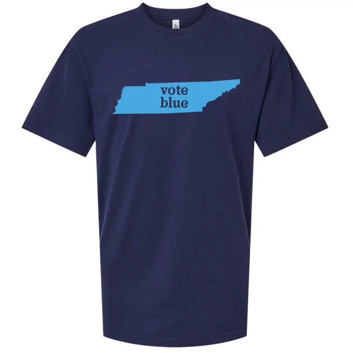 Vote Blue Voting Democratic Tennessee Cool Gift Sueded Cloud Jersey T-Shirt