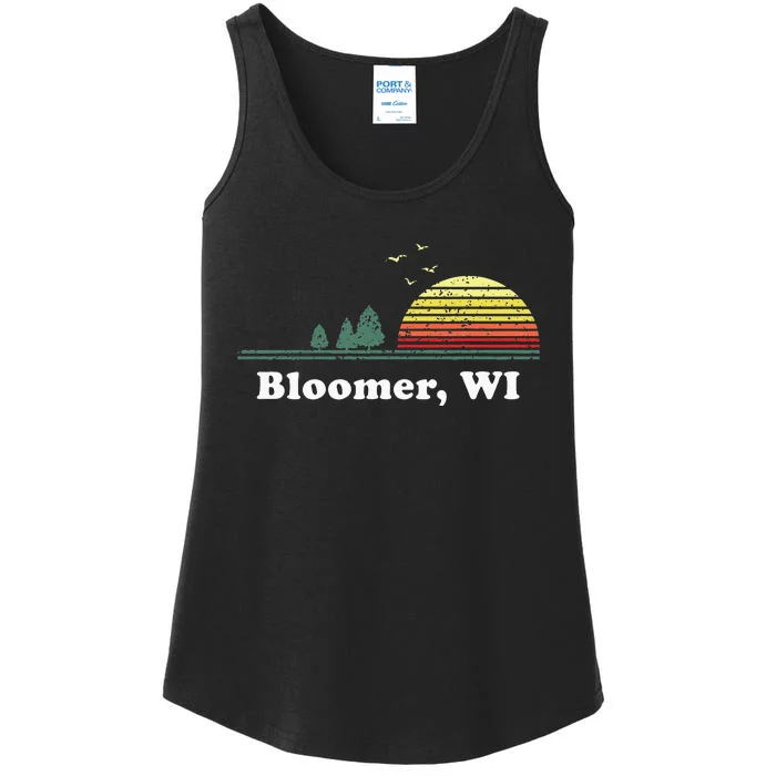 Vintage Bloomer Wisconsin Home Souvenir Ladies Essential Tank