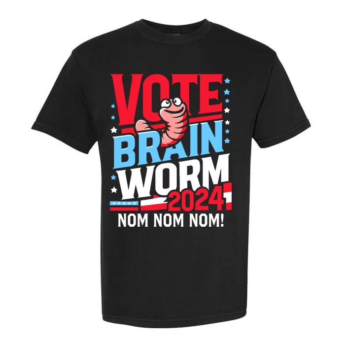 Vote Brain Worm 2024 Garment-Dyed Heavyweight T-Shirt