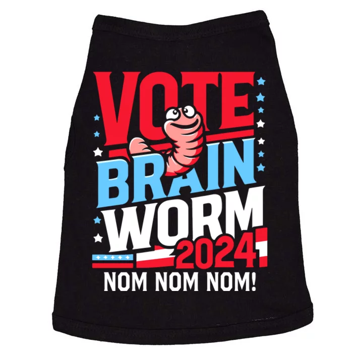 Vote Brain Worm 2024 Doggie Tank