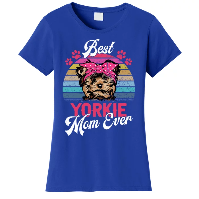 Vintage Best Yorkie Mom Ever Great Gift Women's T-Shirt