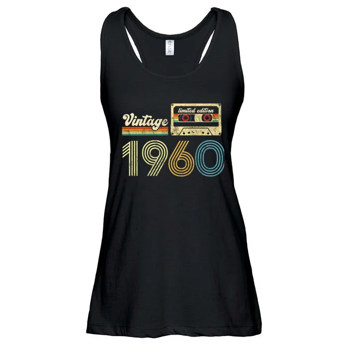 vintage cassette 1960 Retro Birthday 63rd Dad Birthday Gift Grandpa Birthday Ladies Essential Flowy Tank