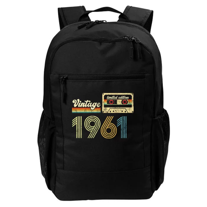 vintage cassette 1961 Retro Birthday 62nd Dad Birthday Gift Grandpa Birthday Daily Commute Backpack