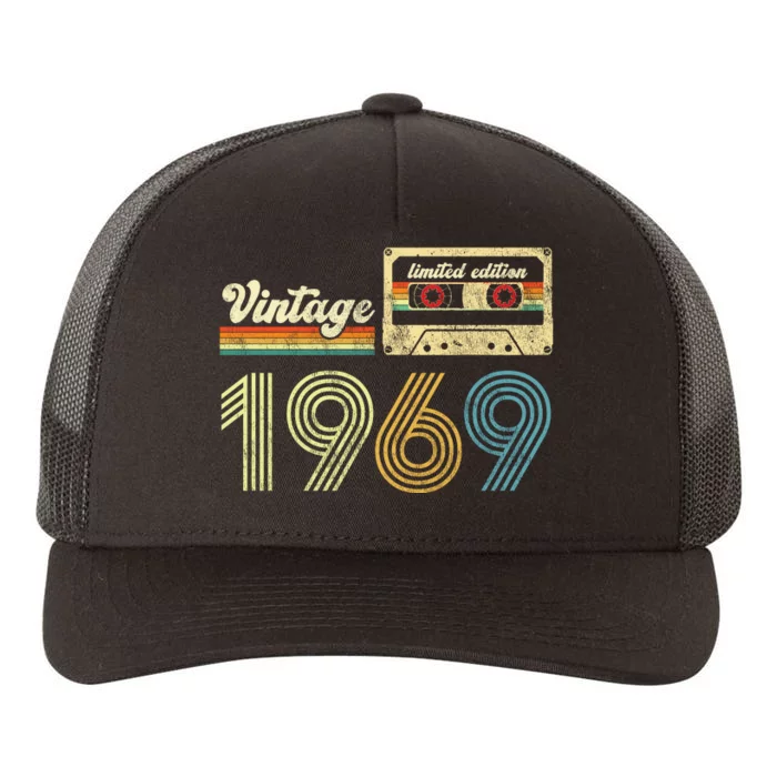 vintage cassette 1969 Retro Birthday 54th Dad Birthday Gift Grandpa Birthday Yupoong Adult 5-Panel Trucker Hat