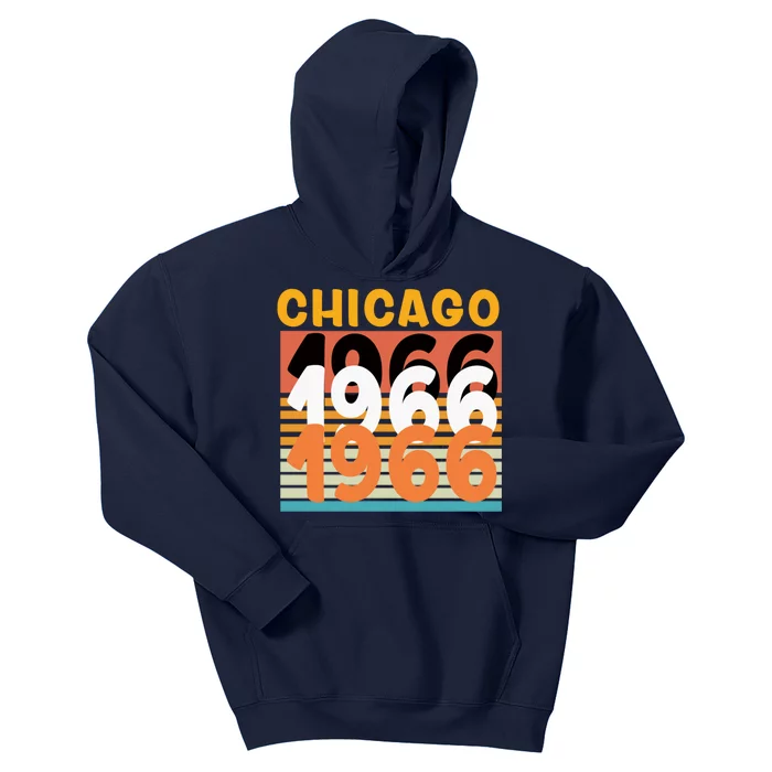 Vintage Chicago 1966 Kids Hoodie