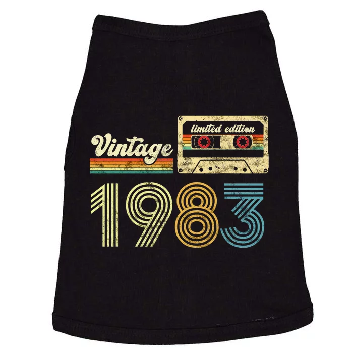 vintage cassette 1983 Retro Birthday 40th Dad Birthday Gift Grandpa Birthday Doggie Tank