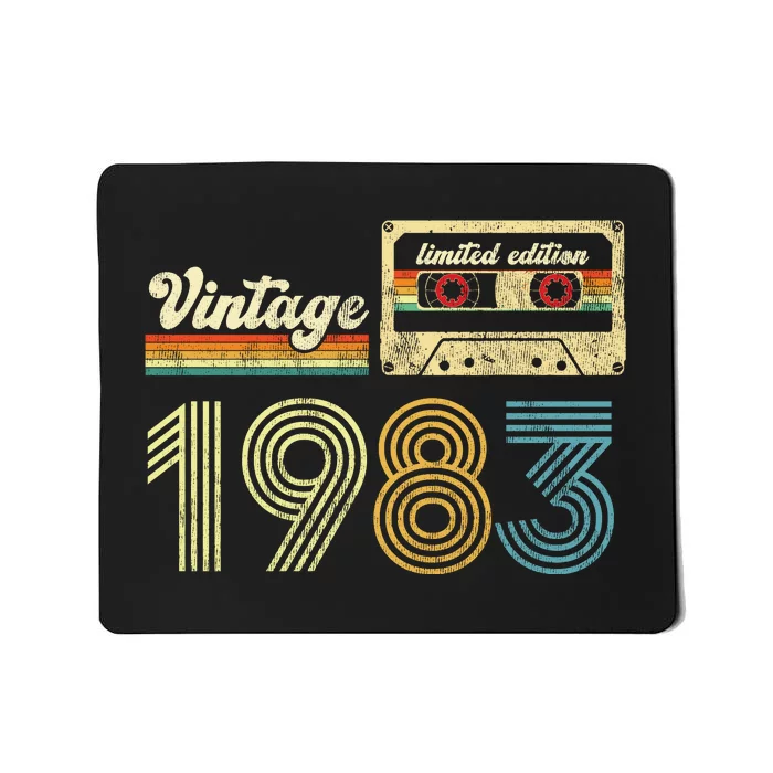 vintage cassette 1983 Retro Birthday 40th Dad Birthday Gift Grandpa Birthday Mousepad