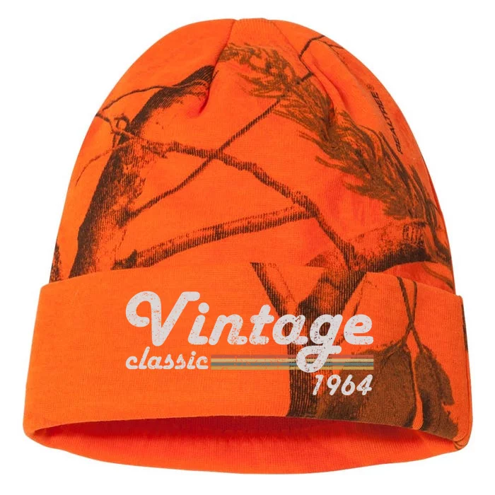 Vintage Classic 1964 Retro Year 60th Birthday Celebrations Cool Gift Kati - 12in Camo Beanie