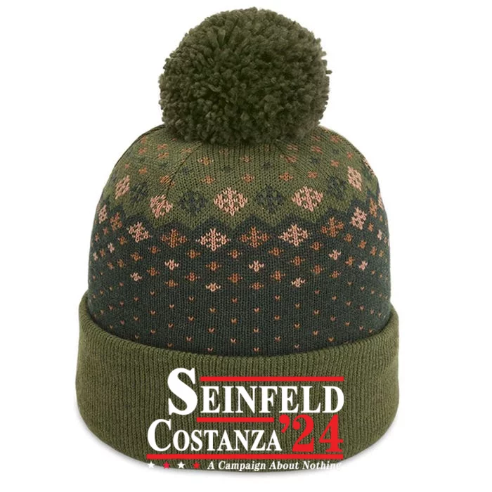 Vintage Costanzaes 2024 Election 90s Campaign Gift Ideas The Baniff Cuffed Pom Beanie