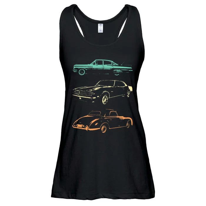 Vintage Cars 80s & 90s Retro Ladies Essential Flowy Tank