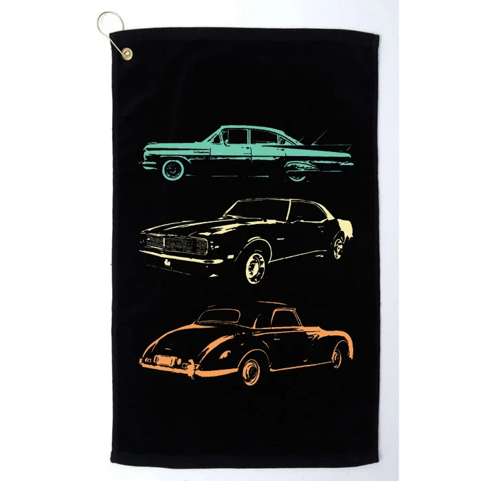 Vintage Cars 80s & 90s Retro Platinum Collection Golf Towel