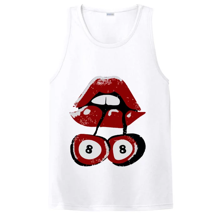 Vintage Cherry 8 Ball 90s Graphic Performance Tank