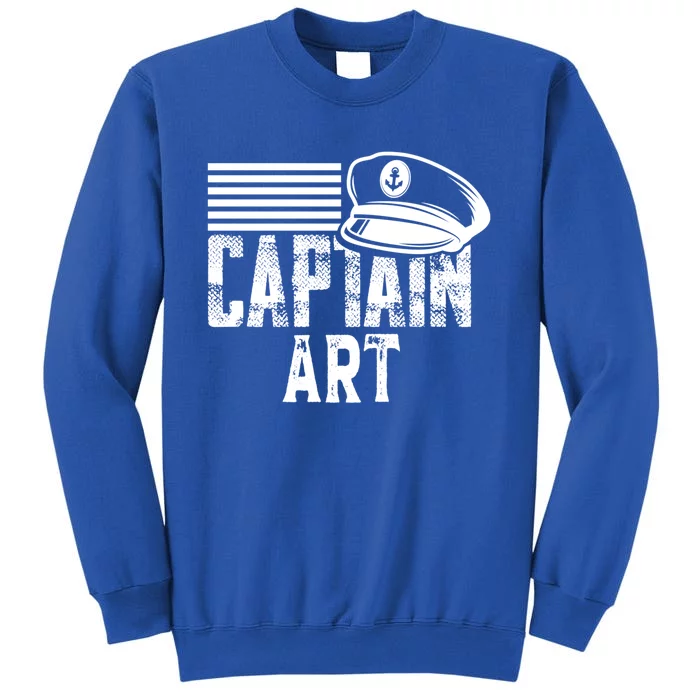 Vintage Captain Art Personalized Boating Captain Gift Sweatshirt