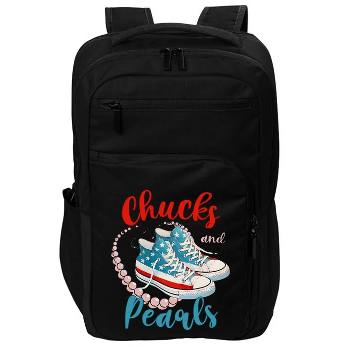 Vintage Chucks And Pearls 2024 Proud Mother Black History Impact Tech Backpack