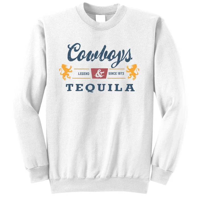 Vintage Cow And Tequila Western Sweatshirt