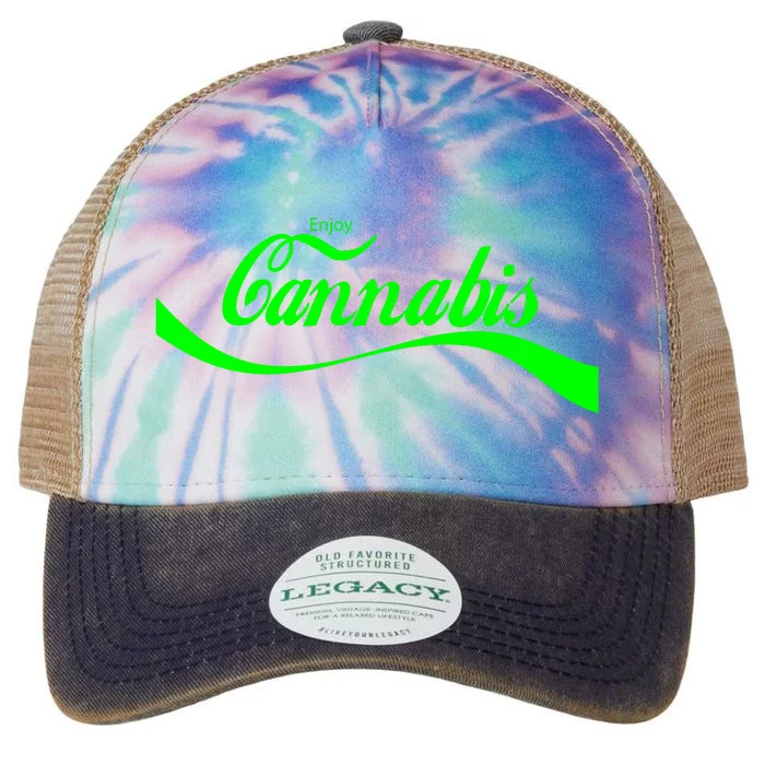 Vintage Cannabis Art Retro Marijuana Thc Retro 420 Day Weed Legacy Tie Dye Trucker Hat