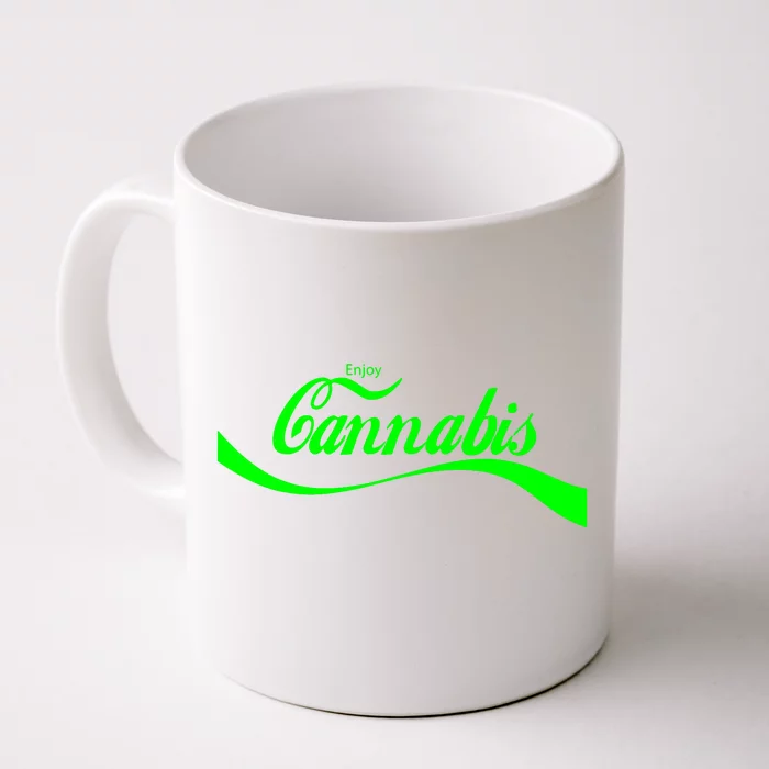 Vintage Cannabis Art Retro Marijuana Thc Retro 420 Day Weed Front & Back Coffee Mug