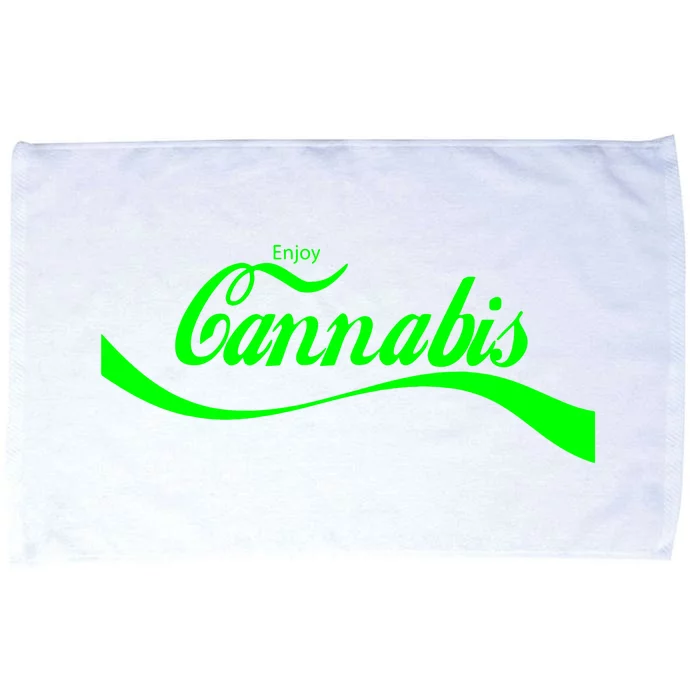 Vintage Cannabis Art Retro Marijuana Thc Retro 420 Day Weed Microfiber Hand Towel